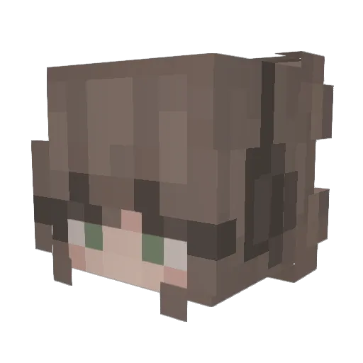 Kkreon Minecraft avatar head, 3D render