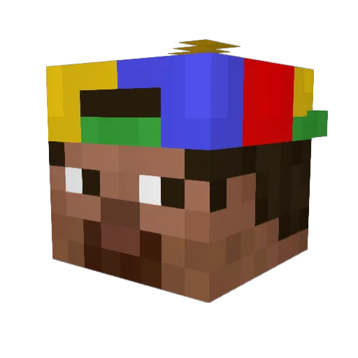 Kkrispyys Minecraft avatar head, 3D render