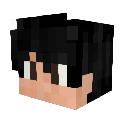 Kl0an Minecraft avatar head, 3D render