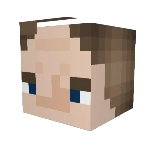 Kl0nkarn Minecraft avatar head, 3D render