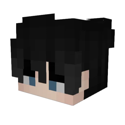 Kl0ren Minecraft avatar head, 3D render