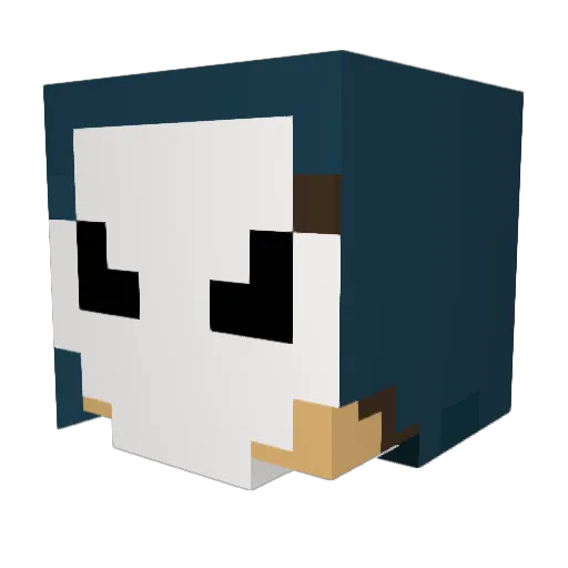 Kl1cker_ Minecraft avatar head, 3D render