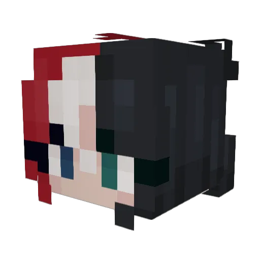 Kl1vi_ Minecraft avatar head, 3D render