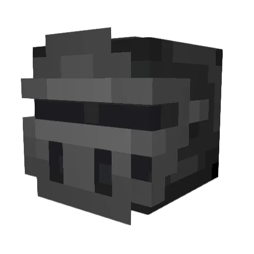 Kl4uss Minecraft avatar head, 3D render