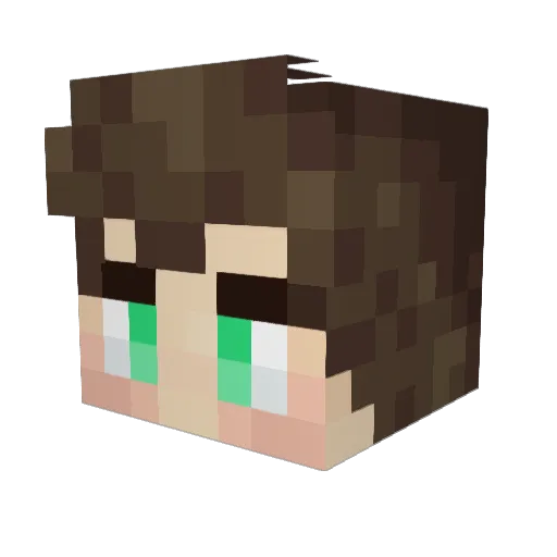 KlTZ Minecraft avatar head, 3D render