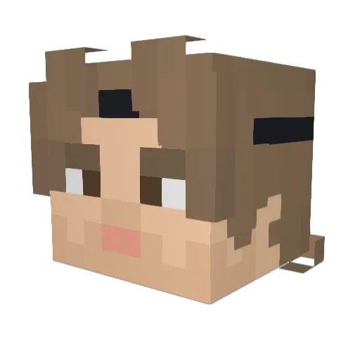 Klaas004 Minecraft avatar head, 3D render