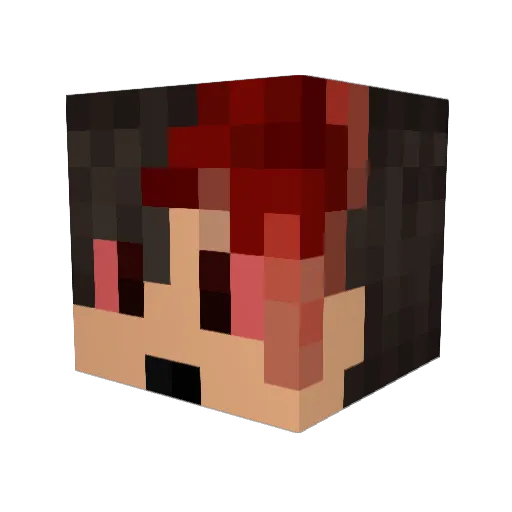 Klaeth Minecraft avatar head, 3D render