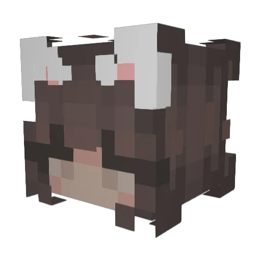 Klafte Minecraft avatar head, 3D render