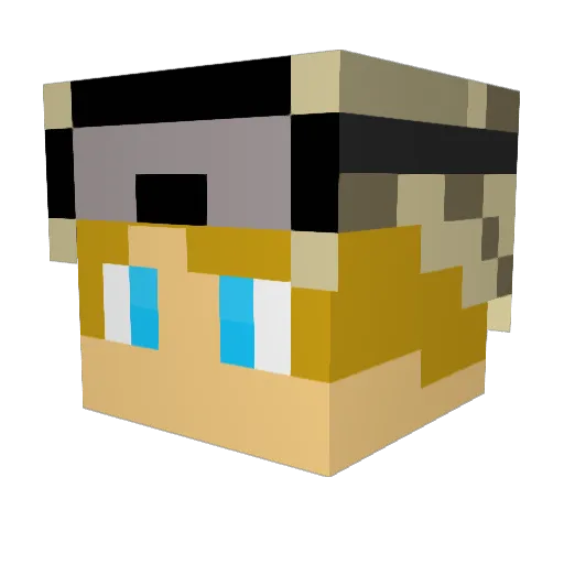 Klahold Minecraft avatar head, 3D render