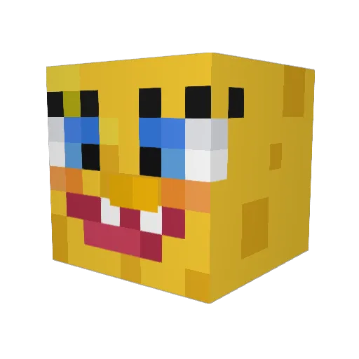 Klaime Minecraft avatar head, 3D render