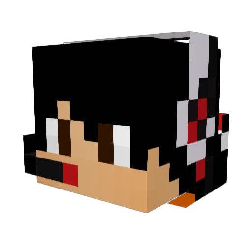 KlainMine Minecraft avatar head, 3D render