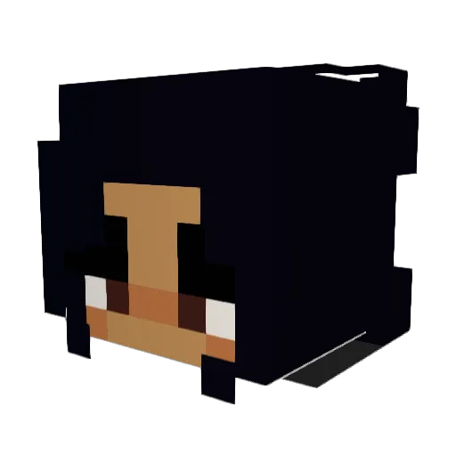 Klair13 Minecraft avatar head, 3D render