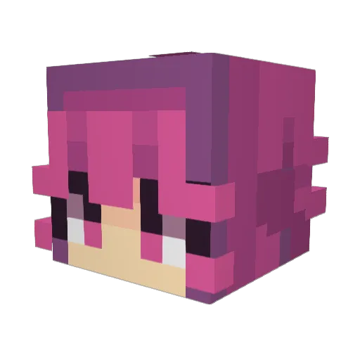 Klambar Minecraft avatar head, 3D render
