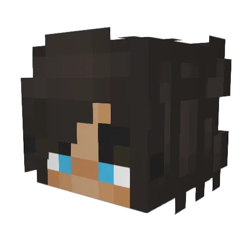 Klappyz Minecraft avatar head, 3D render