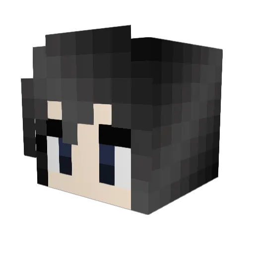 KlaraDraws Minecraft avatar head, 3D render