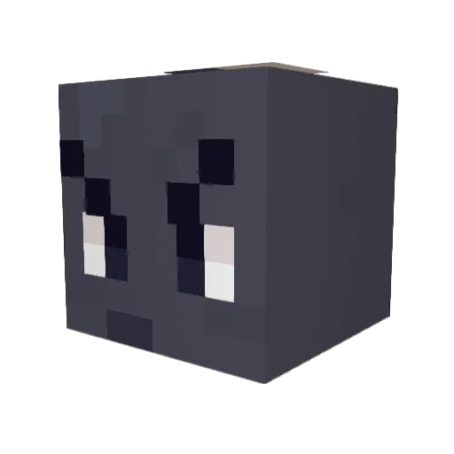 Klarkware Minecraft avatar head, 3D render