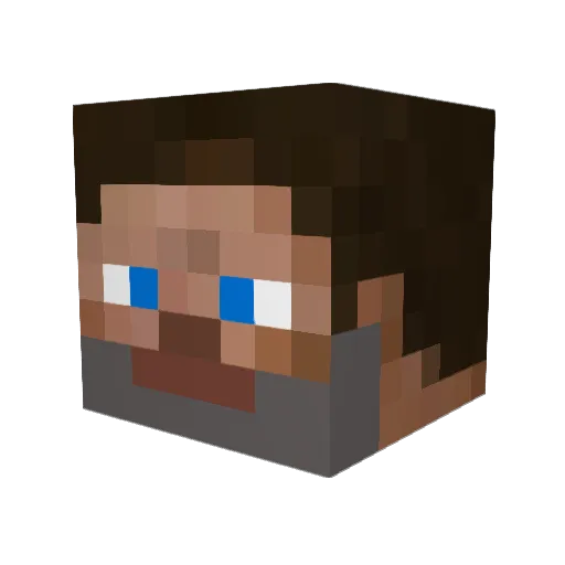 Klarmo Minecraft avatar head, 3D render