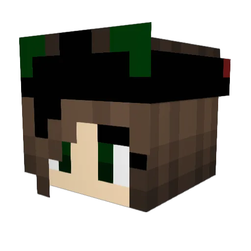 Klarson Minecraft avatar head, 3D render