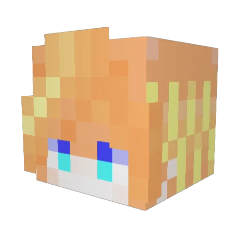 Klasak450 Minecraft avatar head, 3D render