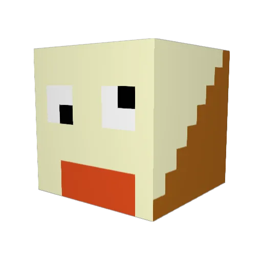 KlassnyWroc701 Minecraft avatar head, 3D render