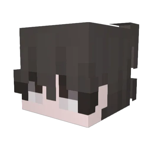 Klaton11 Minecraft avatar head, 3D render