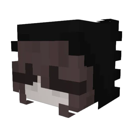 Klauduss Minecraft avatar head, 3D render