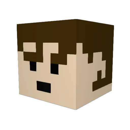 Klaus_Engel Minecraft avatar head, 3D render