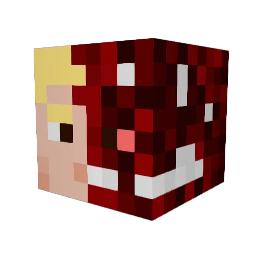Klaus_Stu Minecraft avatar head, 3D render