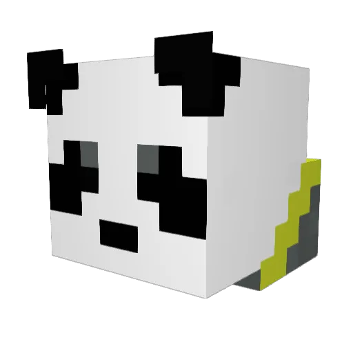 KlausiTV Minecraft avatar head, 3D render