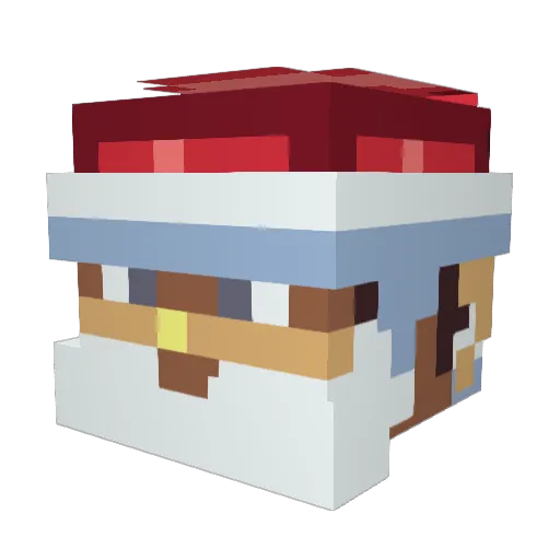 Klausiii99 Minecraft avatar head, 3D render