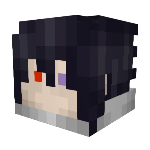 KlautNine Minecraft avatar head, 3D render