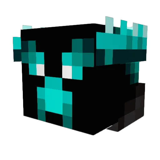 Klavecimbel Minecraft avatar head, 3D render