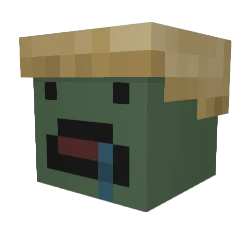 KlavierKrebs69 Minecraft avatar head, 3D render