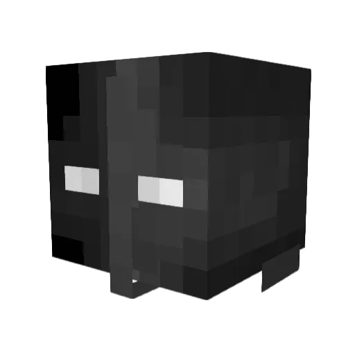 Klaw3d Minecraft avatar head, 3D render