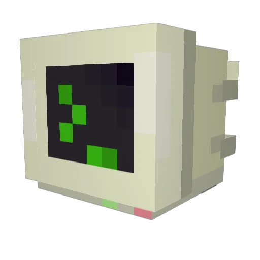 Klaxxan Minecraft avatar head, 3D render