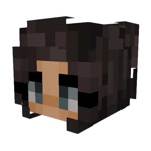 Klaymore116 Minecraft avatar head, 3D render