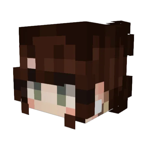 KleanUpCrew Minecraft avatar head, 3D render