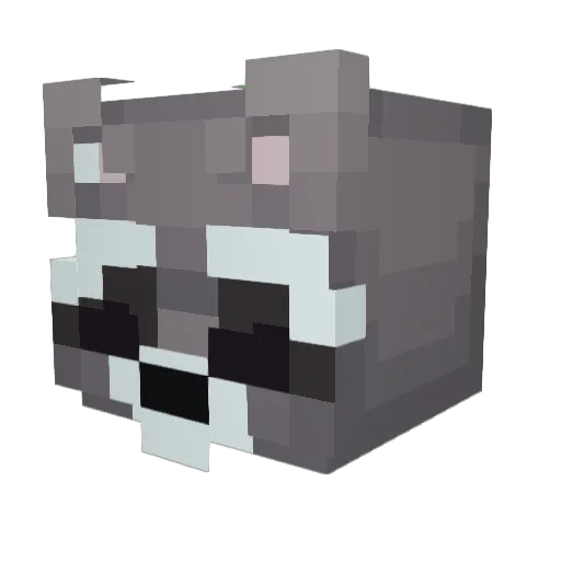 KleberFox Minecraft avatar head, 3D render