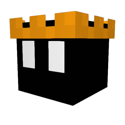 Klebere Minecraft avatar head, 3D render