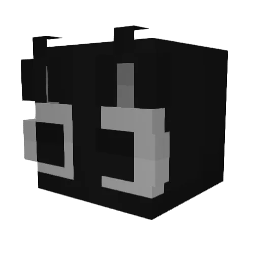 Klecoy Minecraft avatar head, 3D render