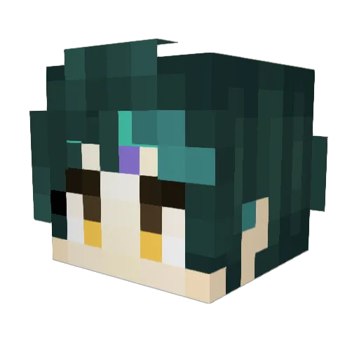 Klee5622 Minecraft avatar head, 3D render