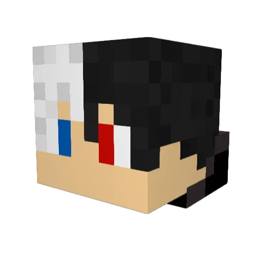 Kleea_ Minecraft avatar head, 3D render