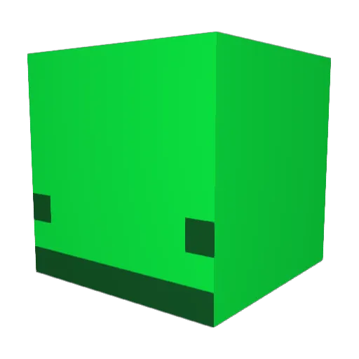 Kleebse Minecraft avatar head, 3D render