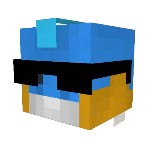 Kleid98 Minecraft avatar head, 3D render