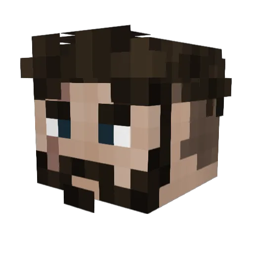 Klein9204 Minecraft avatar head, 3D render