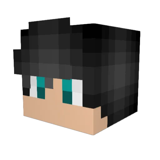 KleinPlays Minecraft avatar head, 3D render