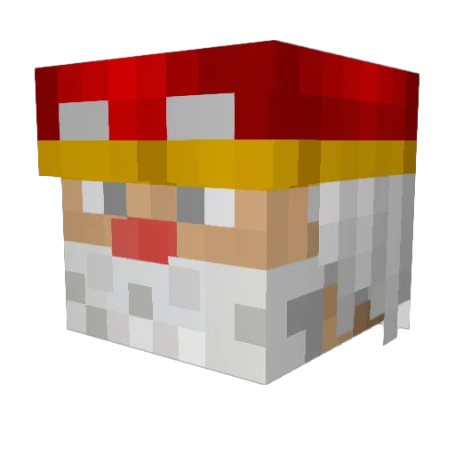 KleinV Minecraft avatar head, 3D render