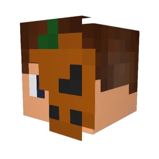 Minecraft-Avatar von KleinWunder: Kopf als 3D-Render