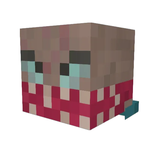 KleinYster Minecraft avatar head, 3D render