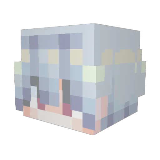 Klein_Moretti34 Minecraft avatar head, 3D render